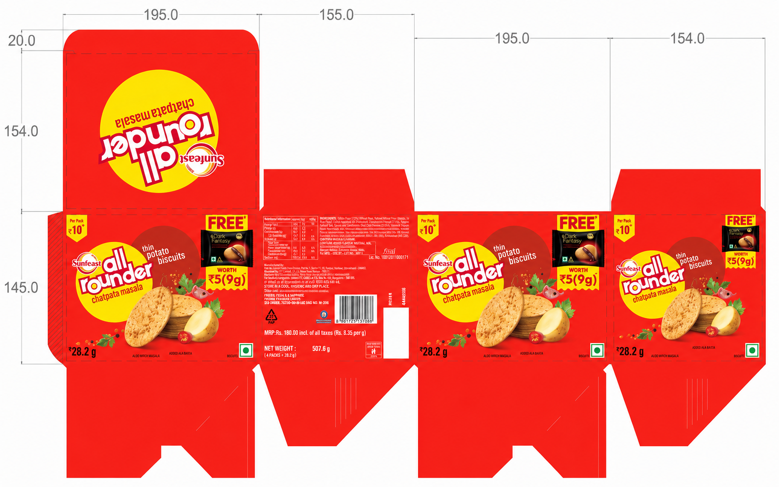 Colourful product packaging designed by Pixeltouch